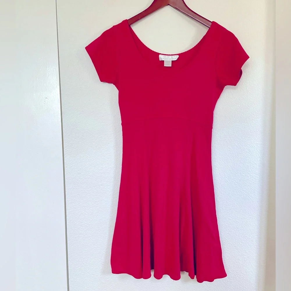 The Limited 90’s Vintage red babydoll skater dress